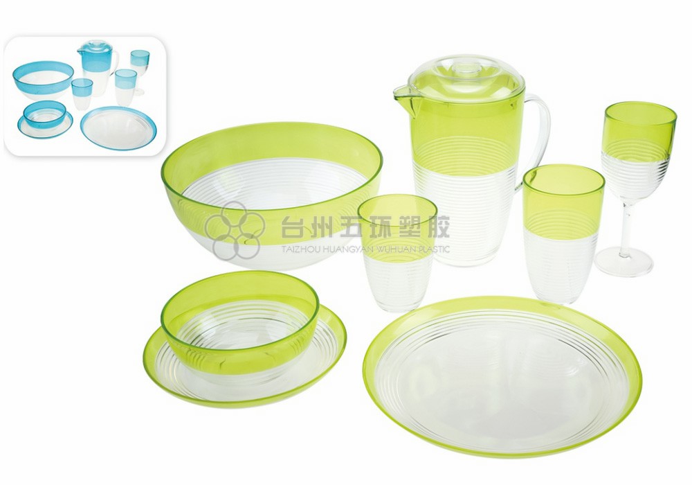 Plastic Green Transparent Big Bowls