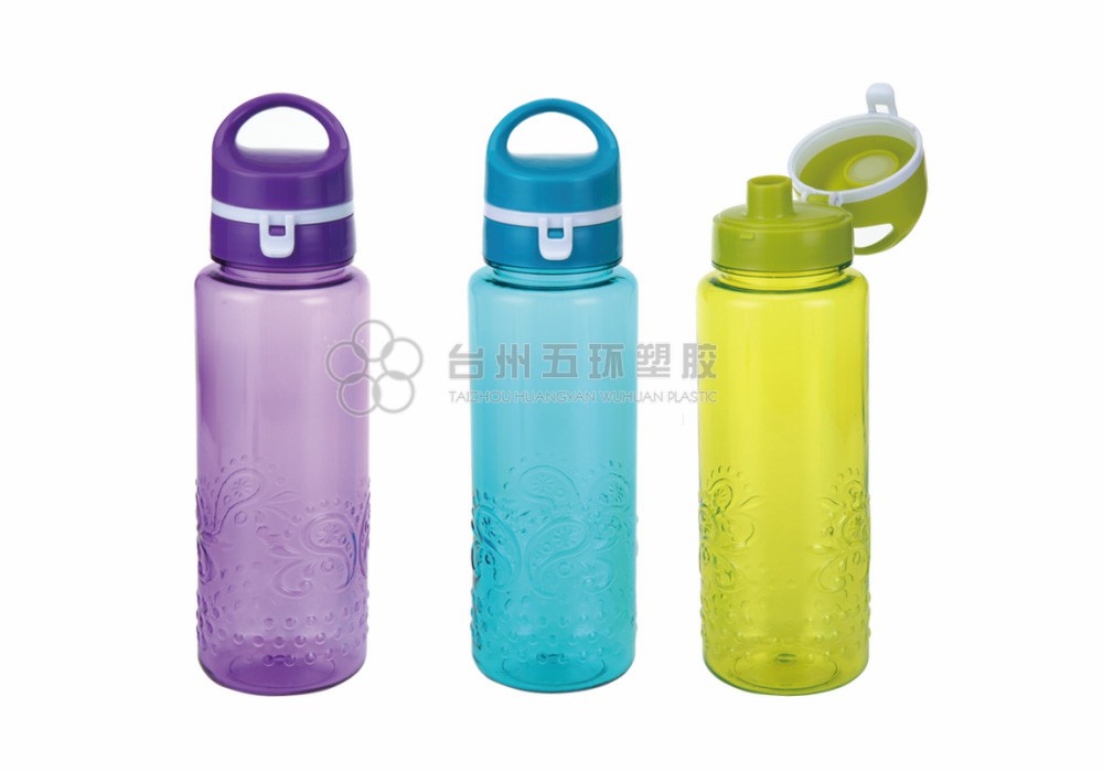 PET plastic water bottles