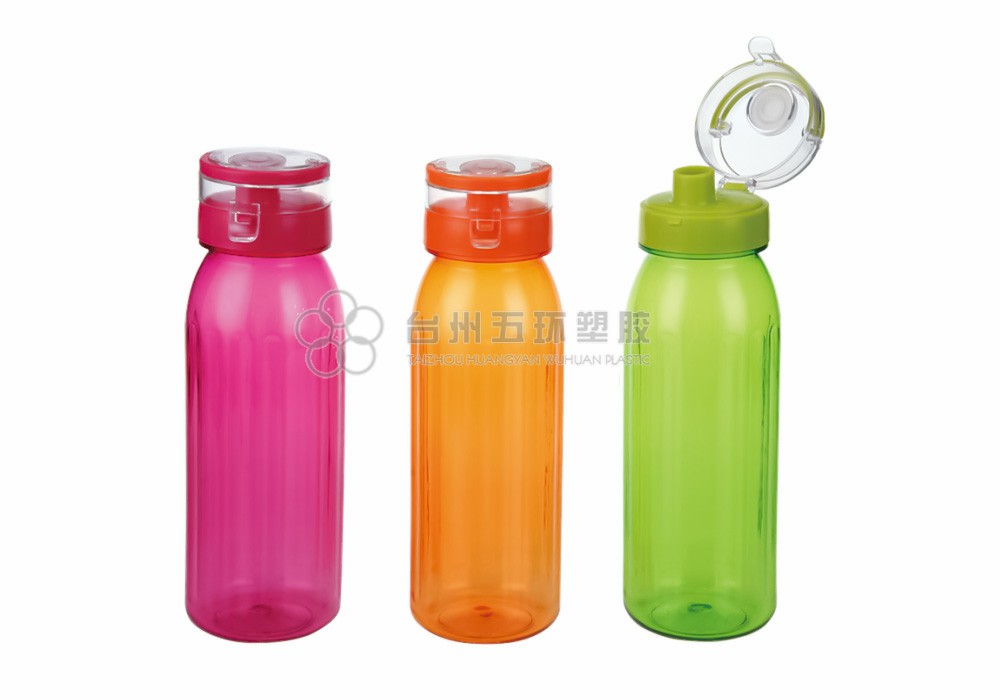 Plastic Water Bottle with Leak Proof Flip Top Lid