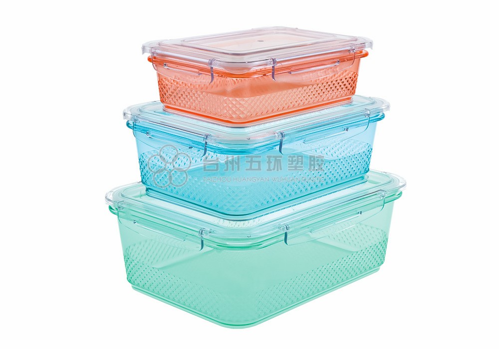 3PCS plastic food storage containers