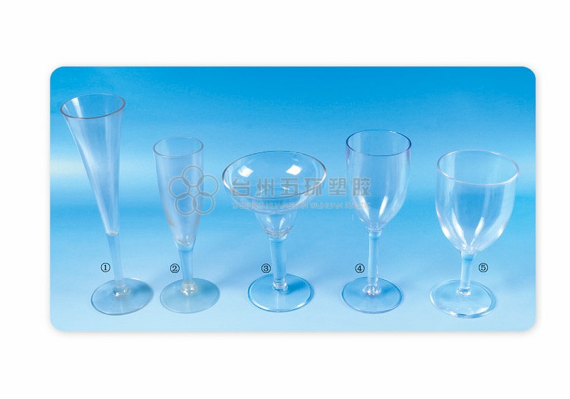 Wine glass Clear plastic goblets