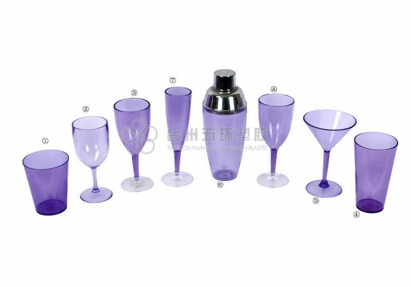 plastic wine tumbler set