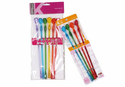 Various Colors Plastic Spoon Travel Set