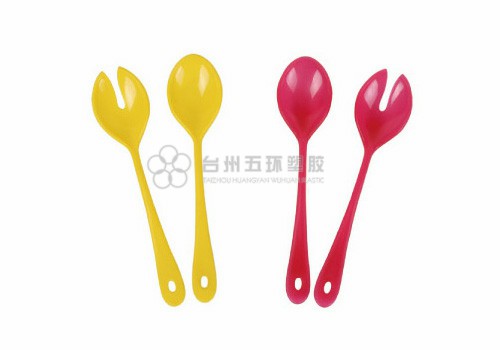 Plastic Salad fork and spoon