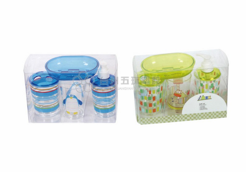 household plastic bathroom toothbrush holder sets