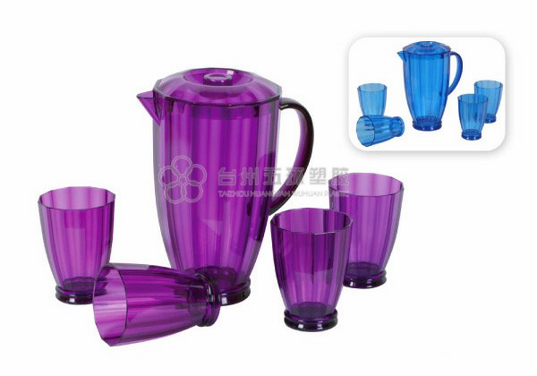 Plastic Water Pitcher Set