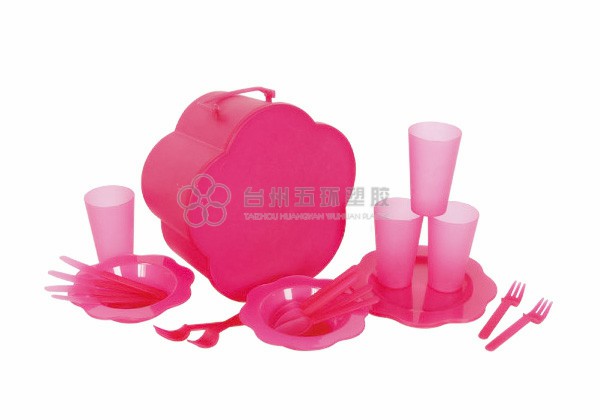 Camping Hiking Picnic Plastic tableware set